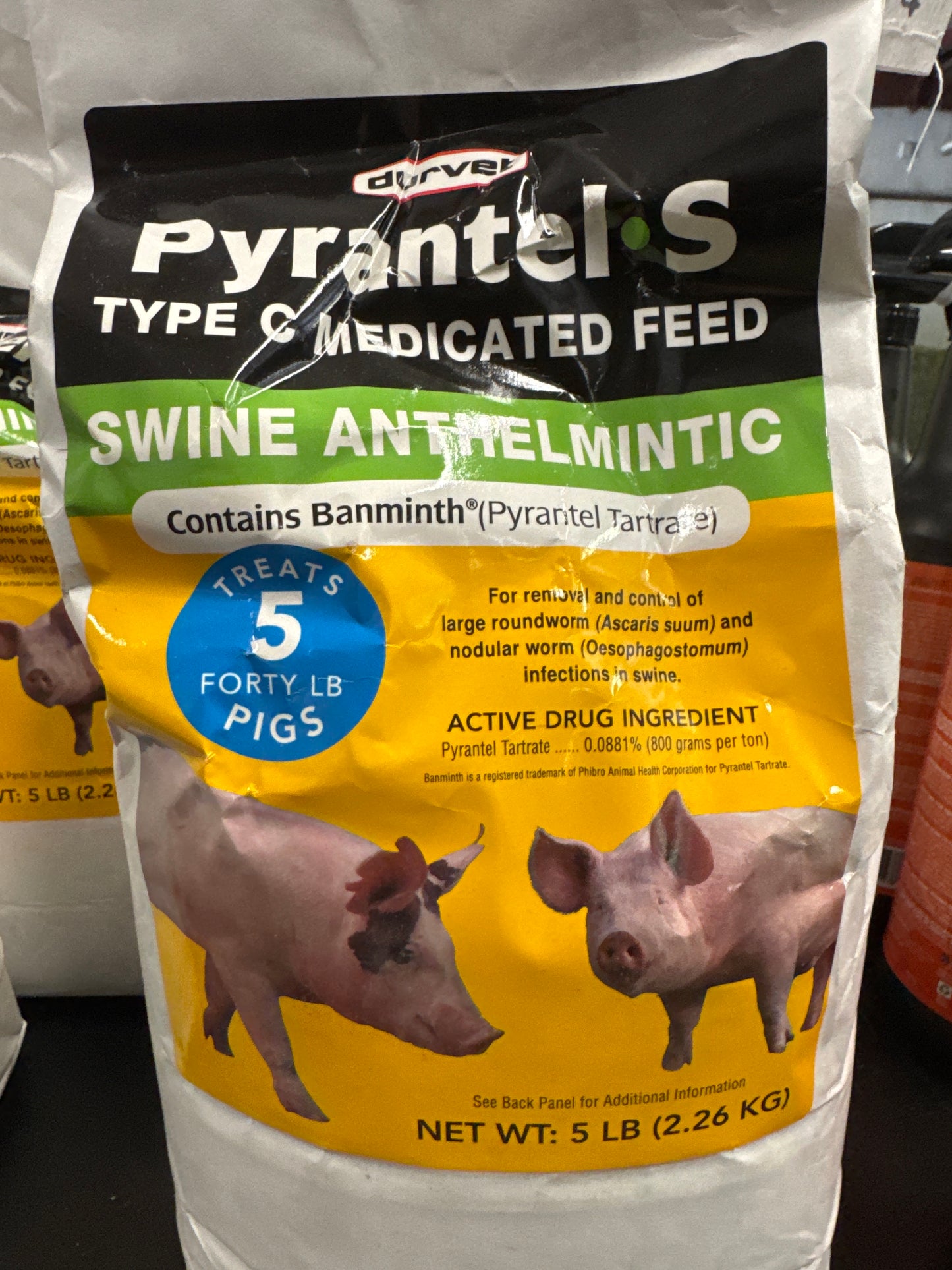 Pyrantel Swine Med. Feed-22702836 : 5lb