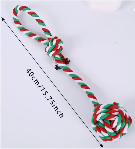 Christmas Dog Rope Toy