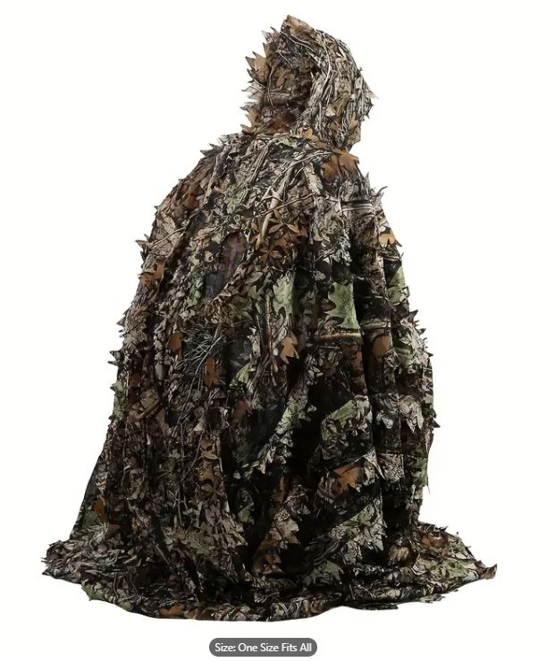 Ghillie Suit 1 piece Poncho Camouflage