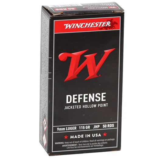 Winchester 9mm 115gr JHP 50rds