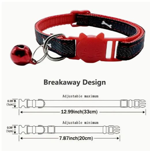 Adjustable Cat Collar with Bell