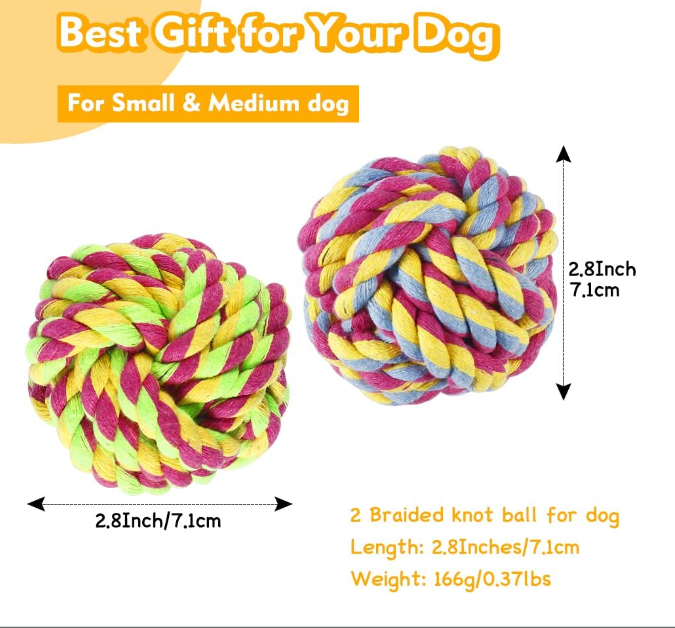 Dog Rope Toy Ball