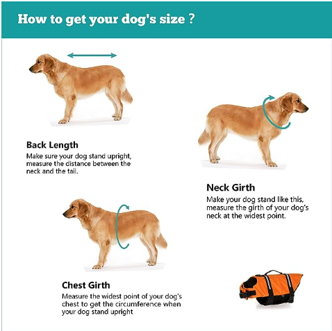 Dog Life Jacket with Reflective Strips