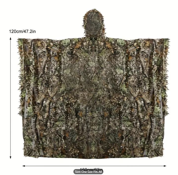 Ghillie Suit 1 piece Poncho Camouflage