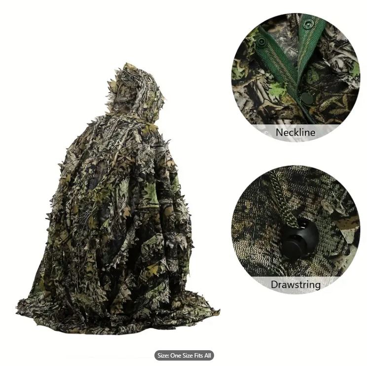 Ghillie Suit 1 piece Poncho Camouflage