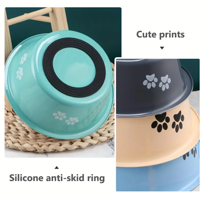 Non-Slip Stainless Steel Pet Bowl