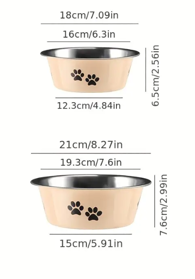 Non-Slip Stainless Steel Pet Bowl