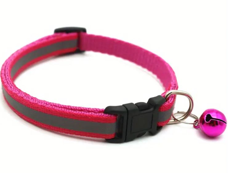 Reflective Puppy/Cat Collar With Bell