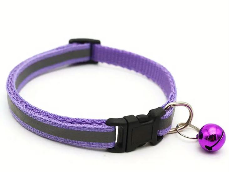 Reflective Puppy/Cat Collar With Bell