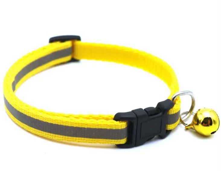 Reflective Puppy/Cat Collar With Bell