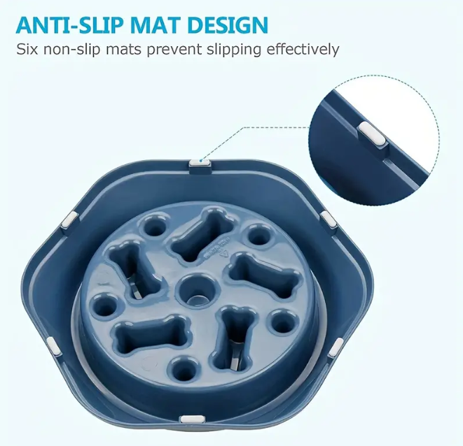 Non-Slip Slow Feeder Pet Bowl