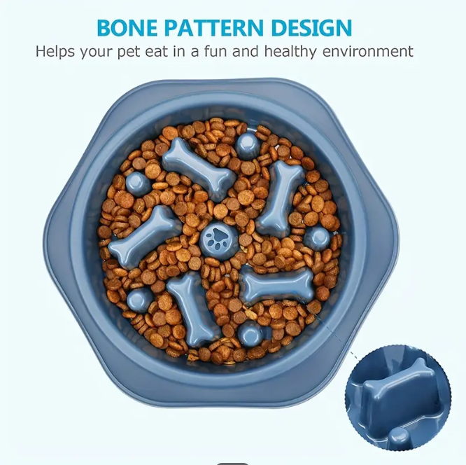 Non-Slip Slow Feeder Pet Bowl