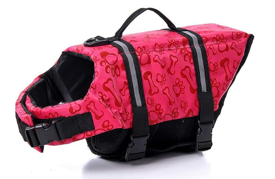 Dog Life Jacket with Reflective Strips